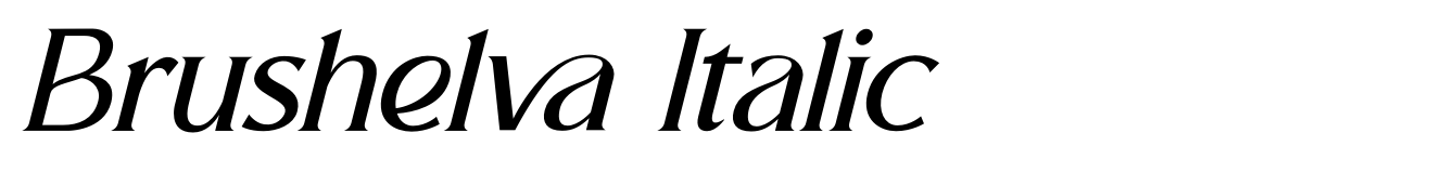 Brushelva Italic